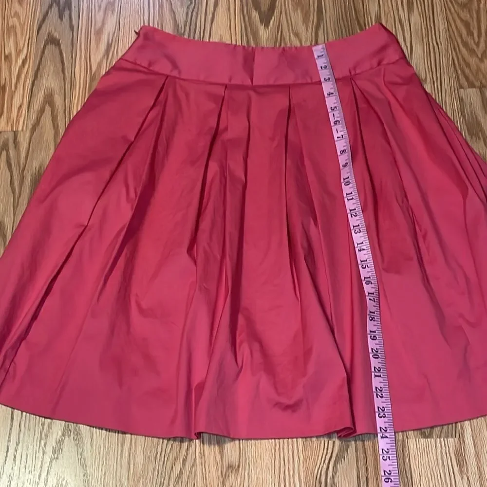 Casual Corner Pink Coral Pleated Skirt, 6